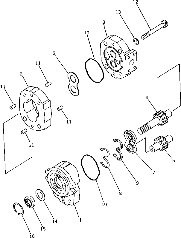 Схема запчастей Komatsu WA30-2 - НАСОС РУЛЕВ. УПРАВЛ-Я (ДЛЯ ЯПОН.)(№-) РУЛЕВ. УПРАВЛЕНИЕ И СИСТЕМА УПРАВЛЕНИЯ