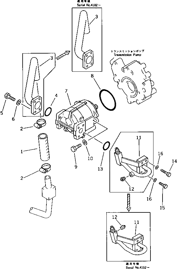 Схема запчастей Komatsu WA30-2 - РУЛЕВ. УПРАВЛЕНИЕ МАСЛОПРОВОДЯЩАЯ ЛИНИЯ (/)(№-) РУЛЕВ. УПРАВЛЕНИЕ И СИСТЕМА УПРАВЛЕНИЯ