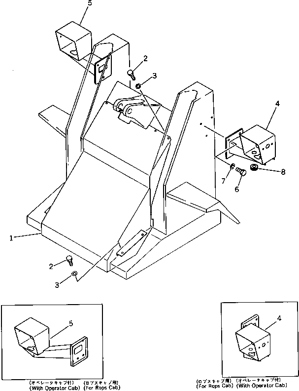 Схема запчастей Komatsu WA30-2 - ПЕРЕДН. COVER РАМА И ЧАСТИ КОРПУСА
