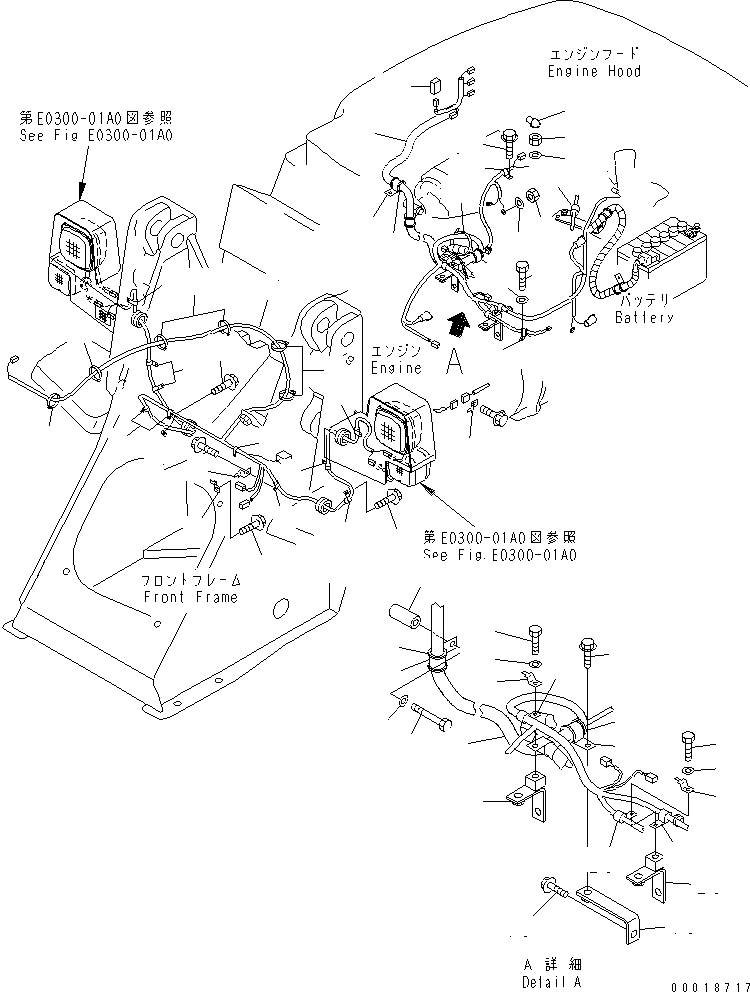 Схема запчастей Komatsu WA30-5-CB - ЭЛЕКТРИКА (ОСНОВН. ЛИНИЯ) (/) (ДЛЯ ОБСЛУЖ.) ЭЛЕКТРИКА