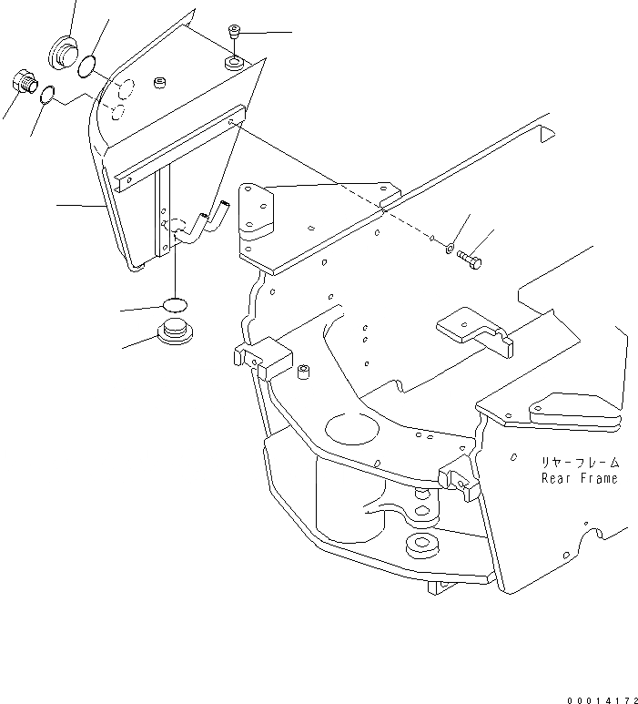 Схема запчастей Komatsu WA30-5 - ГИДР. БАК. ГИДРАВЛИКА