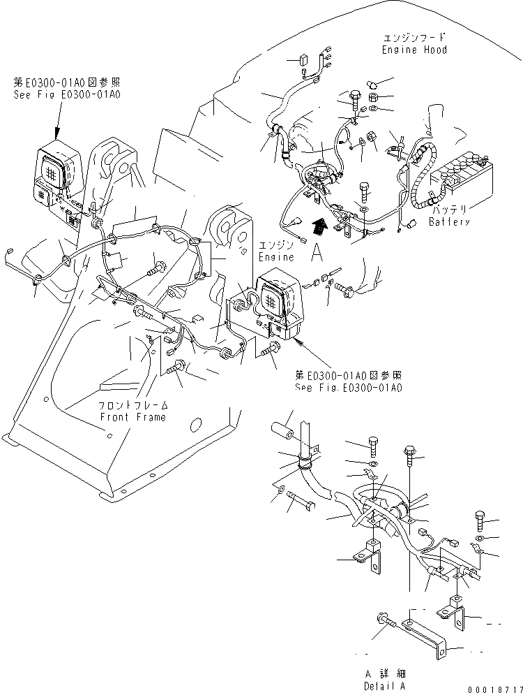 Схема запчастей Komatsu WA30-5-CN - ЭЛЕКТРИКА (ОСНОВН. ЛИНИЯ) (/) ЭЛЕКТРИКА
