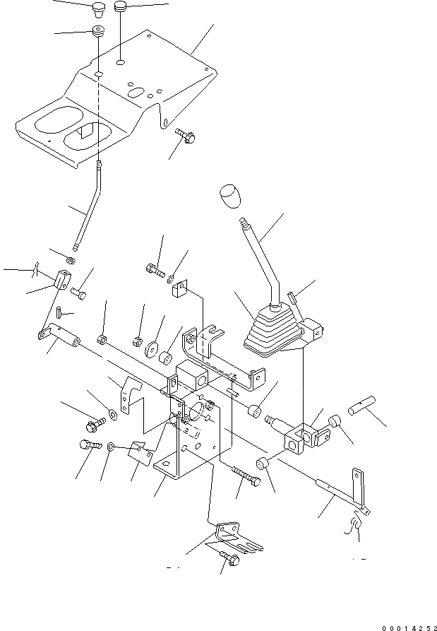 Схема запчастей Komatsu WA30-5-CN - РАБОЧЕЕ ОБОРУДОВАНИЕ УПРАВЛ-Е (РЫЧАГ) (ДЛЯ HAND THROTTLE) КАБИНА ОПЕРАТОРА И СИСТЕМА УПРАВЛЕНИЯ