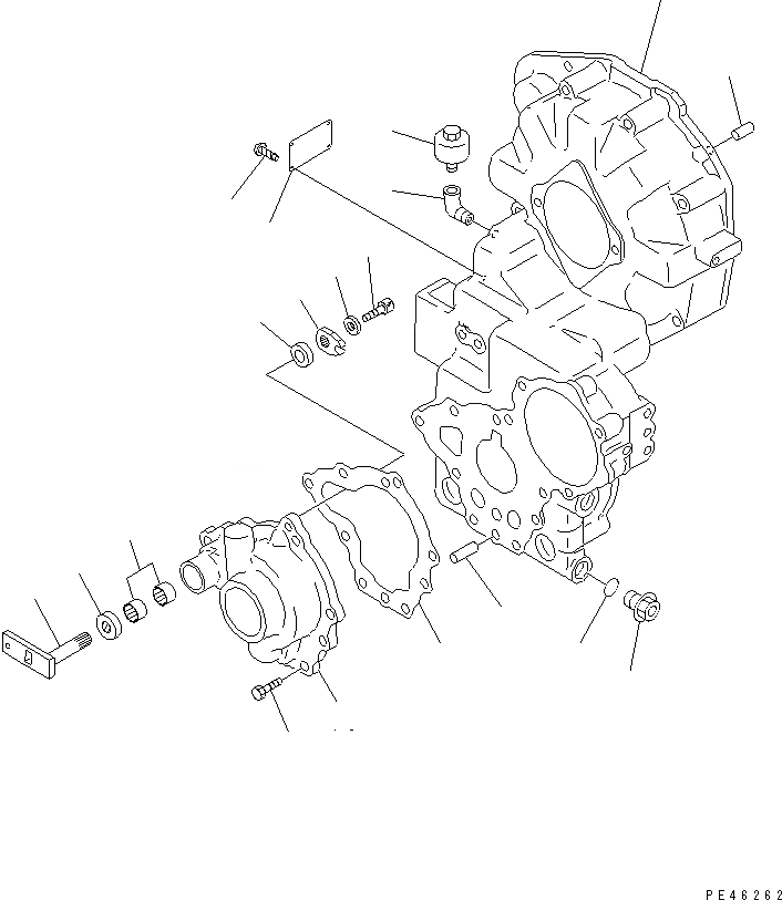 Схема запчастей Komatsu WA30-5-X - ПЕРЕДАЧА (/)(№78-) ГИДРОТРАНСФОРМАТОР И ТРАНСМИССИЯ