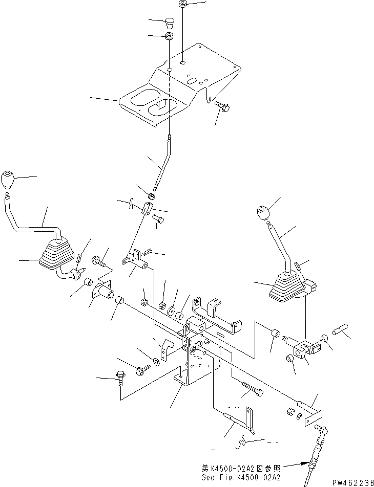 Схема запчастей Komatsu WA30-5-X - РЫЧАГ УПРАВЛЕНИЯ РАБОЧИМ ОБОРУДОВАНИЕМ И МЕХАНИЗМ (/) (С ПЕРЕДН. НАВЕСН. ОБОРУД)(№-789) КАБИНА ОПЕРАТОРА И СИСТЕМА УПРАВЛЕНИЯ