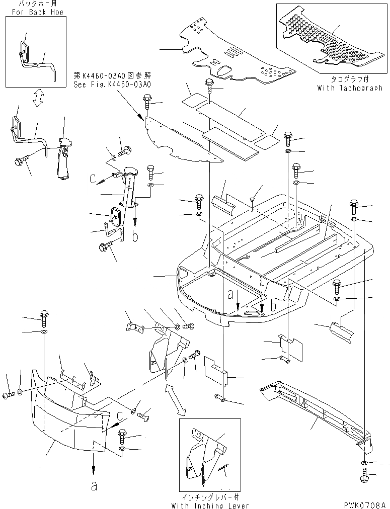 Схема запчастей Komatsu WA30-5RS - ОСНОВН. КОНСТРУКЦИЯ (БЕЗ НАВЕС И КАБИНА)(№897-) КАБИНА ОПЕРАТОРА И СИСТЕМА УПРАВЛЕНИЯ