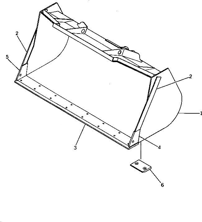 Схема запчастей Komatsu WA300-1 - SNOW КОВШ РАБОЧЕЕ ОБОРУДОВАНИЕ