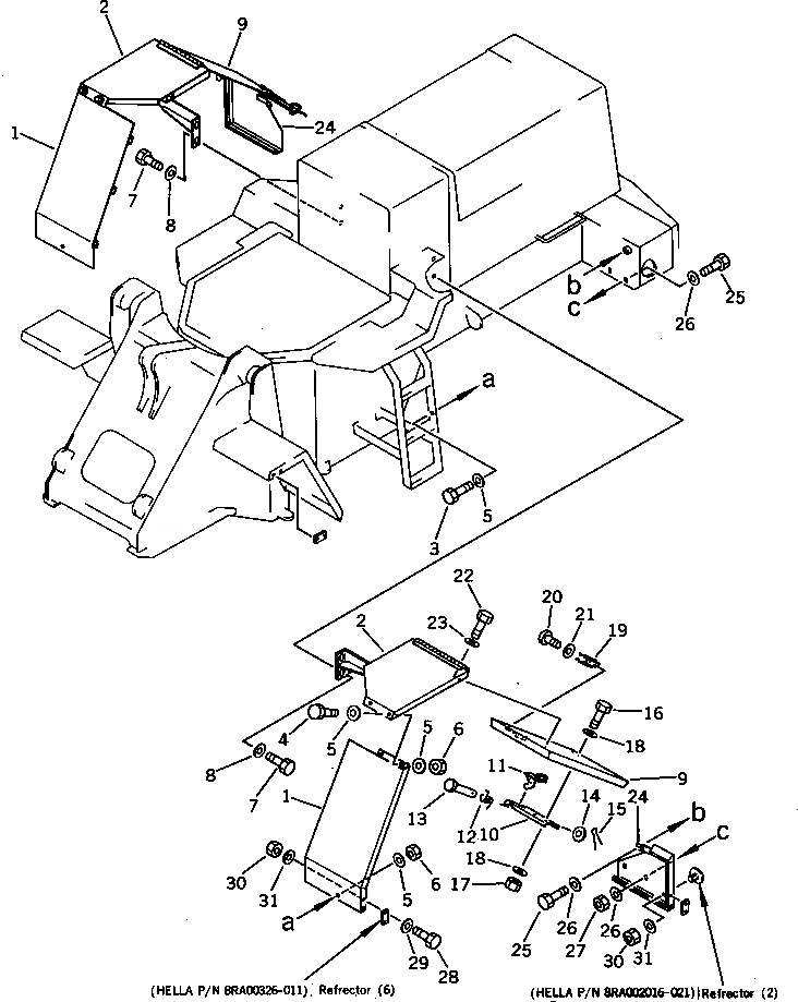 Схема запчастей Komatsu WA300-1 - ПОЛН. КРЫЛО (ABE СПЕЦ-Я.)(№-9999) СПЕЦ. APPLICATION ЧАСТИ