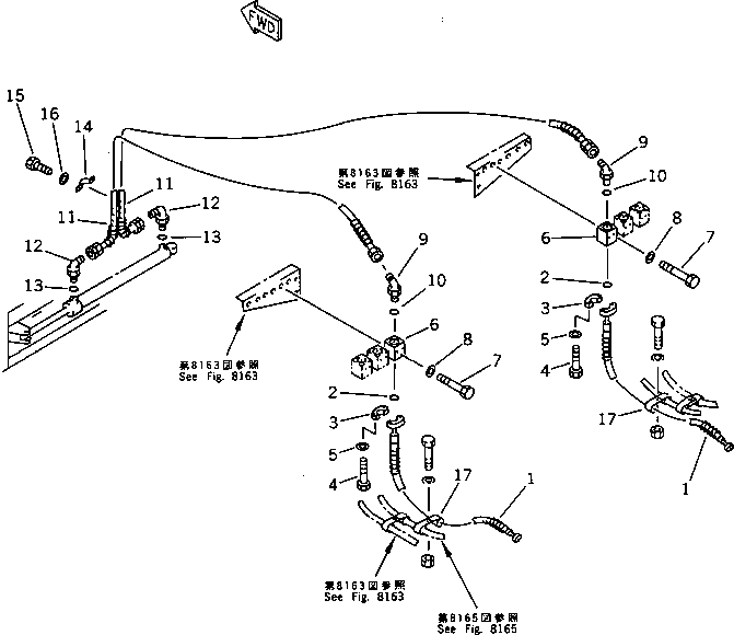 Схема запчастей Komatsu WA300-1 - БОКОВ. СДВИГ PITCH И ANGLE SNOW PНИЗ. (БОКОВ. СДВИГ ЛИНИЯ ЦИЛИНДРА) (С НАКЛОНЯЕМ.)(№-) СПЕЦ. APPLICATION ЧАСТИ