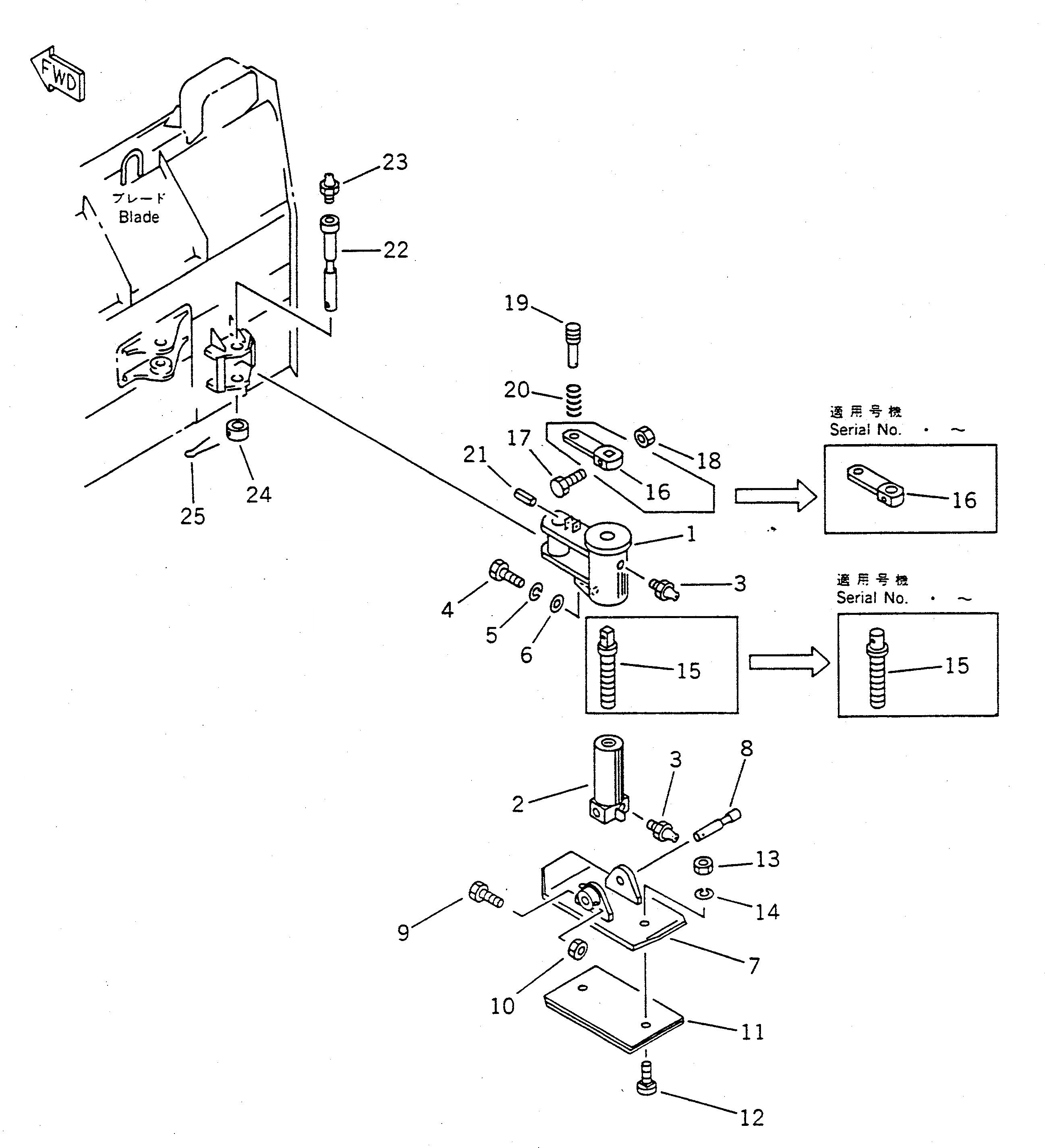 Схема запчастей Komatsu WA300-1 - SLED СПЕЦ. APPLICATION ЧАСТИ