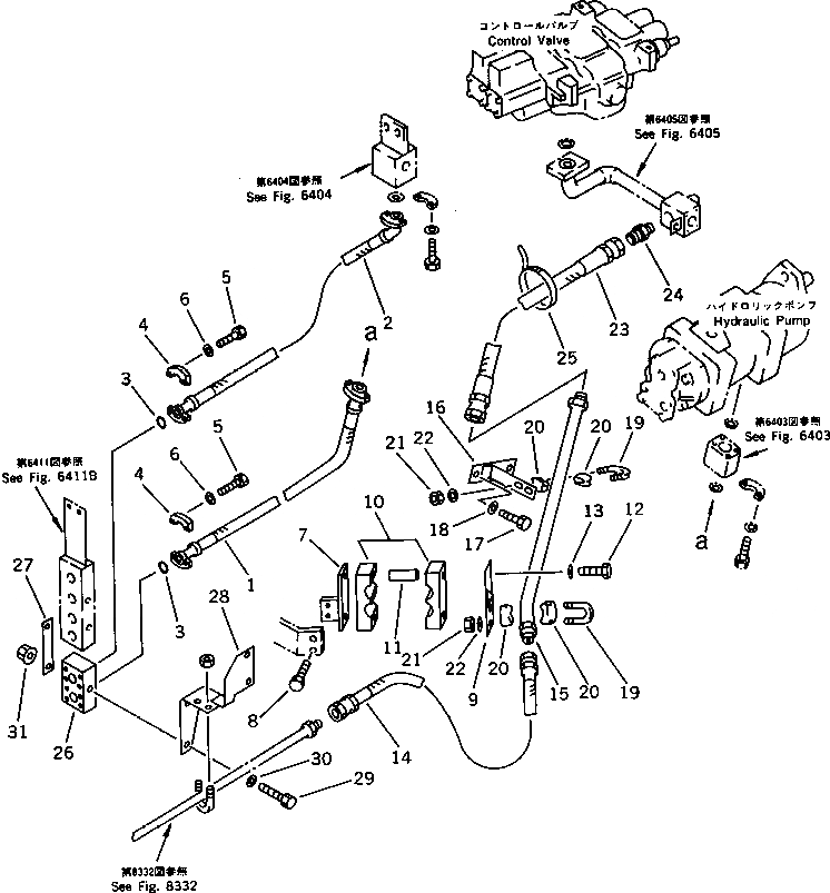 Схема запчастей Komatsu WA300-1 - ДОПОЛН. КЛАПАН ТРУБЫ (/)(№-) СПЕЦ. APPLICATION ЧАСТИ