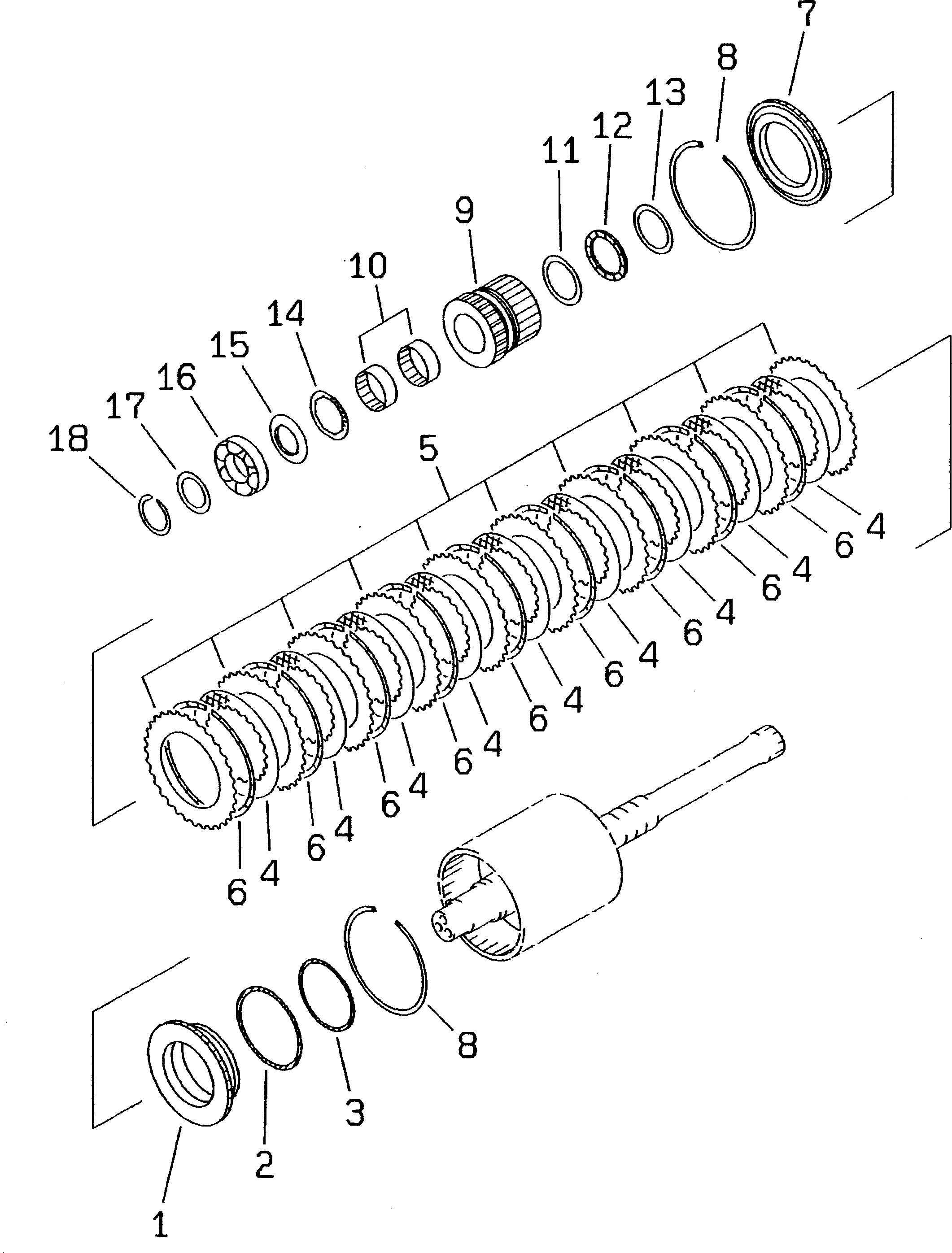 Схема запчастей Komatsu WA300-3A-XW - ТРАНСМИССИЯ (РЕВЕРС МУФТА) (СНЕГОУБОРОЧН. СПЕЦ-Я.)(№-) ТРАНСМИССИЯ