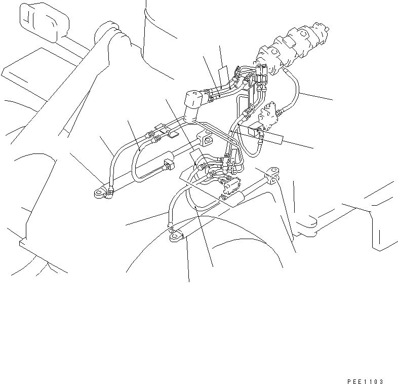 Схема запчастей Komatsu WA300-3A-X - ЧАСТИ ДЛЯ ПЕРИОДИЧ. ЗАМЕНЫ (/) (РУЛЕВ. УПРАВЛЕНИЕ ШЛАНГИ)(№-) КАТАЛОГИ ЗЧ