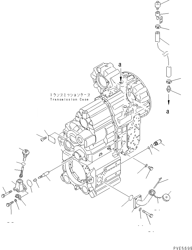 Схема запчастей Komatsu WA300-3A-SN - ТРАНСМИССИЯ (ОНОСЯЩИЕСЯ К НЕЙ ЧАСТИ)(/) (СНЕГОУБОРОЧН. СПЕЦ-Я.) ТРАНСМИССИЯ