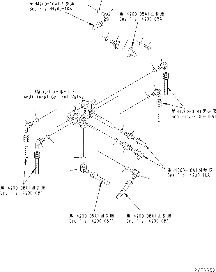 Схема запчастей Komatsu WA300-3A-SN - ОСН. ГИДРАВЛ. КЛАПАН (ДОПОЛН. КЛАПАН СОЕДИНИТЕЛЬН. ЧАСТИ) (С ДОПОЛН. 2-Х СЕКЦИОНН. КЛАПАН) ГИДРАВЛИКА