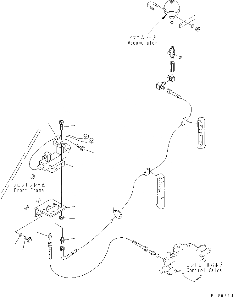 Схема запчастей Komatsu WA300-3A-SN - ОСН. ГИДРАВЛ. КЛАПАН (СОЛЕНОИДНЫЙ КЛАПАН ЭЛЕМЕНТЫ КРЕПЛЕНИЯ) (С 4-Х СЕКЦИОНН. КЛАПАН И СОЕДИНИТ. УСТР-ВО) ГИДРАВЛИКА