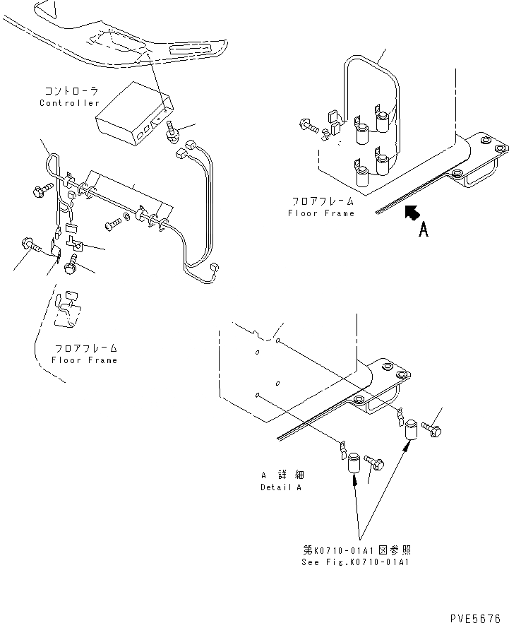 Схема запчастей Komatsu WA300-3A-SN - ОБОГРЕВАТЕЛЬ. (ЭЛЕКТРИКА) (С КАБИНОЙ ДЛЯ 2 ЧЕЛ.) КАБИНА ОПЕРАТОРА И СИСТЕМА УПРАВЛЕНИЯ