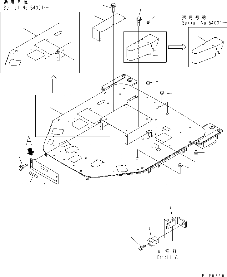 Схема запчастей Komatsu WA300-3A-SN - ПОЛ (ОСНОВН. КОНСТРУКЦИЯ) (С ТАХОГРАФОМ) (5-СЕКЦИОНН. КЛАПАН И E.C.S.S.)(№-9) КАБИНА ОПЕРАТОРА И СИСТЕМА УПРАВЛЕНИЯ