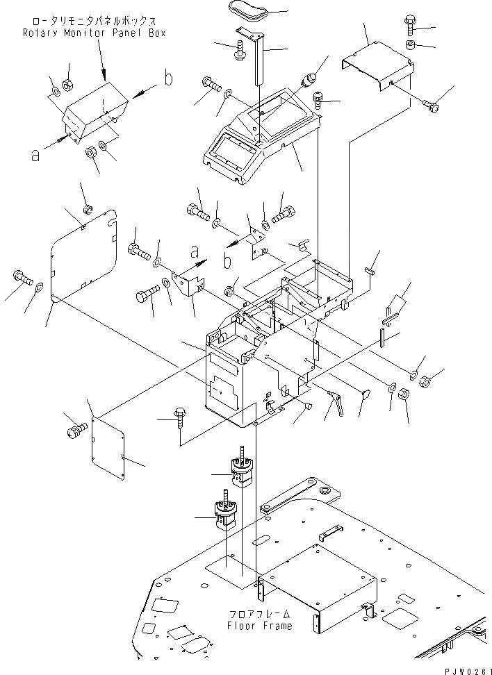 Схема запчастей Komatsu WA300-3A-SN - ПОЛ (ПРАВ. КОНСОЛЬН. БЛОК) (С 4-Х СЕКЦИОНН. КЛАПАН¤ ПОВОРОТН. SNOW И СОЕДИНИТ. УСТР-ВО)(№-9) КАБИНА ОПЕРАТОРА И СИСТЕМА УПРАВЛЕНИЯ