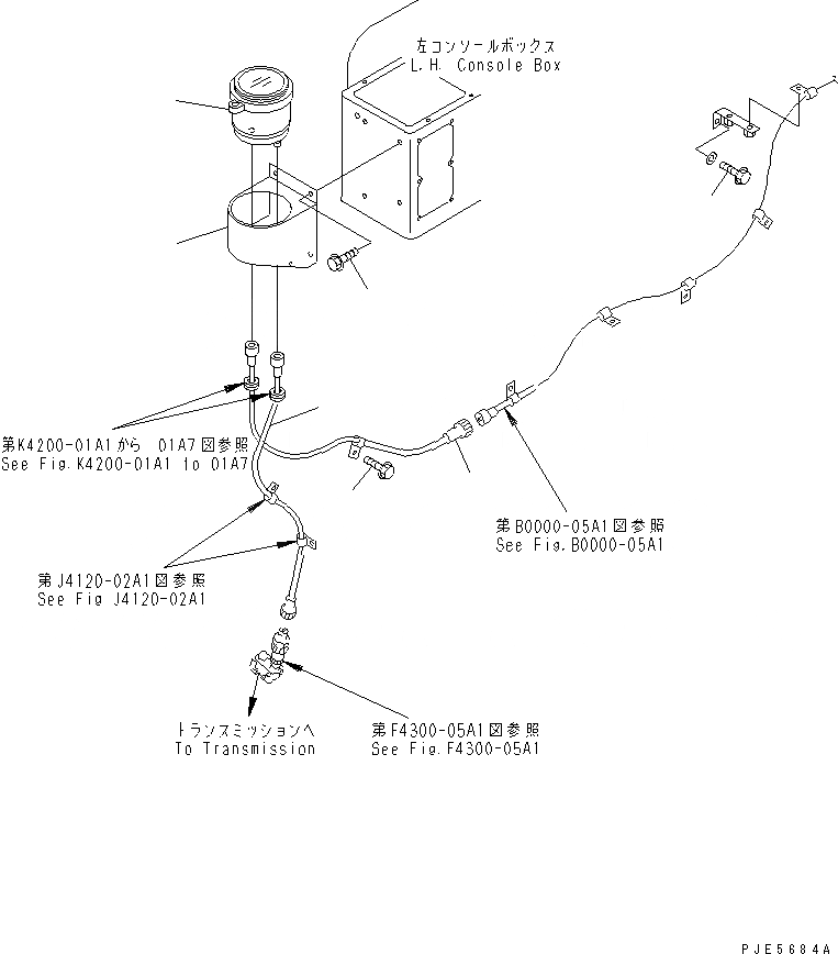 Схема запчастей Komatsu WA300-3A-SN - ПОЛ (ТАХОГРАФ И КАБЕЛЬ) (С ТАХОГРАФОМ)(№-9) КАБИНА ОПЕРАТОРА И СИСТЕМА УПРАВЛЕНИЯ