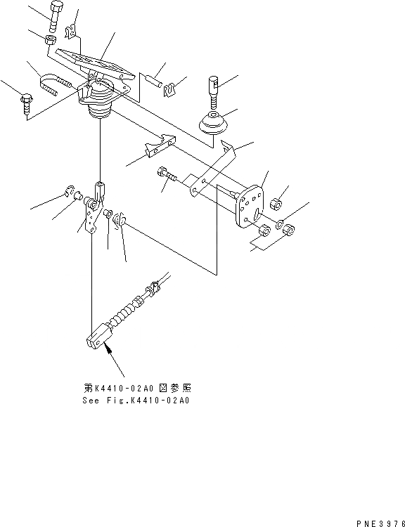 Схема запчастей Komatsu WA300-3A-SN - УПРАВЛ-Е ДВИГАТЕЛЕМ (ПЕДАЛЬ УПРАВЛ-Я)(№-9) КАБИНА ОПЕРАТОРА И СИСТЕМА УПРАВЛЕНИЯ