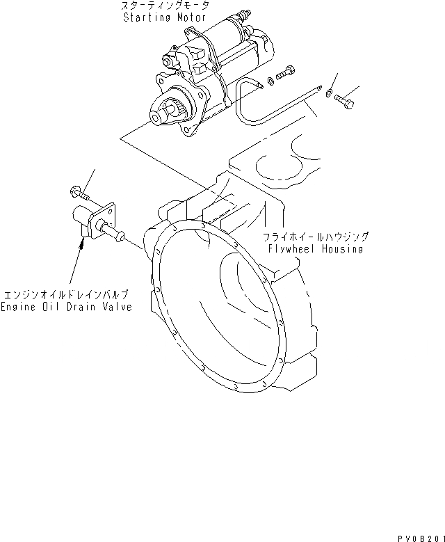 Схема запчастей Komatsu WA300-3A - ДВИГАТЕЛЬ (EARTH WIRE) КОМПОНЕНТЫ ДВИГАТЕЛЯ