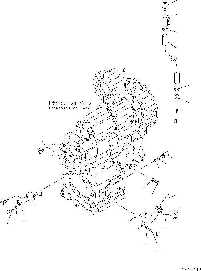 Схема запчастей Komatsu WA300-3A - ТРАНСМИССИЯ (ОНОСЯЩИЕСЯ К НЕЙ ЧАСТИ)(/) ТРАНСМИССИЯ