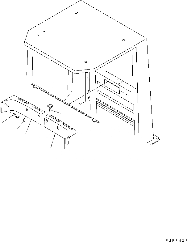 Схема запчастей Komatsu WA300-3A - КАБИНА ROPS (/) (ЧАСТИ ИНТЕРЬЕРА)(№-) КАБИНА ОПЕРАТОРА И СИСТЕМА УПРАВЛЕНИЯ