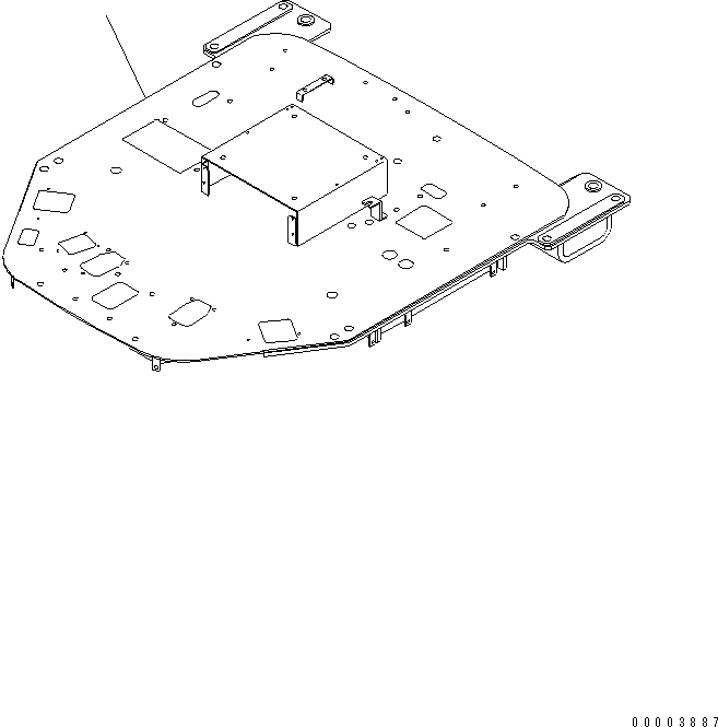 Схема запчастей Komatsu WA300-3A - ПОЛ (ОСНОВН. КОНСТРУКЦИЯ) (С ТАХОГРАФОМ)(№9-) КАБИНА ОПЕРАТОРА И СИСТЕМА УПРАВЛЕНИЯ