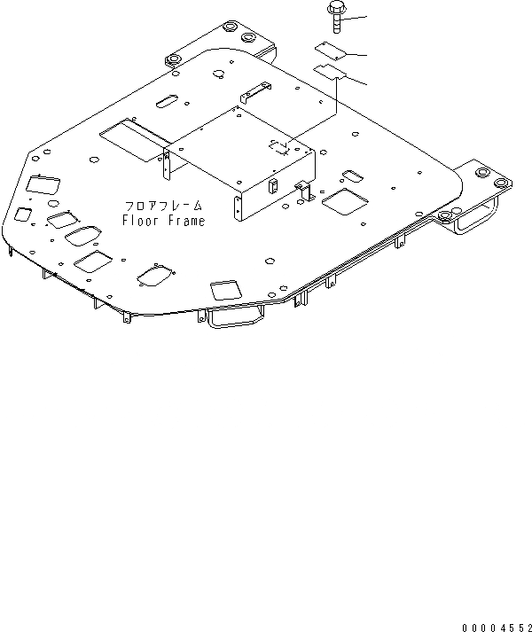 Схема запчастей Komatsu WA300-3A - ПОЛ КОМПОНЕНТЫ (БЕЗ КОНДИЦ. ВОЗДУХА)(№9-) КАБИНА ОПЕРАТОРА И СИСТЕМА УПРАВЛЕНИЯ
