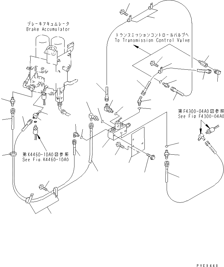 Схема запчастей Komatsu WA300-3A - УПРАВЛ-Е ТОРМОЗОМ (ЛИНИЯ ВЫКЛЮЧЕНИЯ СТОЯНОЧНОГО ТОРМОЗА) КАБИНА ОПЕРАТОРА И СИСТЕМА УПРАВЛЕНИЯ