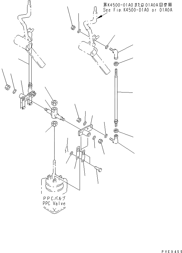 Схема запчастей Komatsu WA300-3A - УПРАВЛЕНИЕ ПОГРУЗКОЙ (МЕХ-М УПРАВЛ-Я РАБОЧ. ОБОРУД-EM)(№-9) КАБИНА ОПЕРАТОРА И СИСТЕМА УПРАВЛЕНИЯ