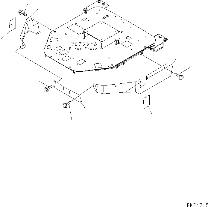 Схема запчастей Komatsu WA300-3A - КРЫШКА(ДЛЯ ОСНОВН. КОНСТРУКЦИЯ) ЧАСТИ КОРПУСА