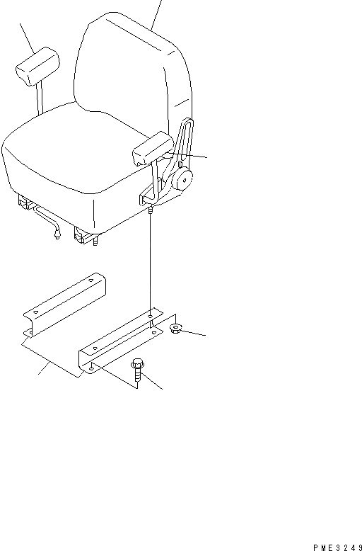 Схема запчастей Komatsu WA300-3CS - СИДЕНЬЕ ОПЕРАТОРА КАБИНА ОПЕРАТОРА И СИСТЕМА УПРАВЛЕНИЯ