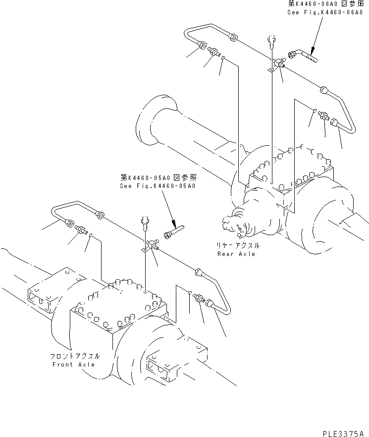 Схема запчастей Komatsu WA300-3CS - ТОРМОЗ. МАСЛОПРОВОДЯЩАЯ ЛИНИЯ (МОСТ ЛИНИЯ) КАБИНА ОПЕРАТОРА И СИСТЕМА УПРАВЛЕНИЯ