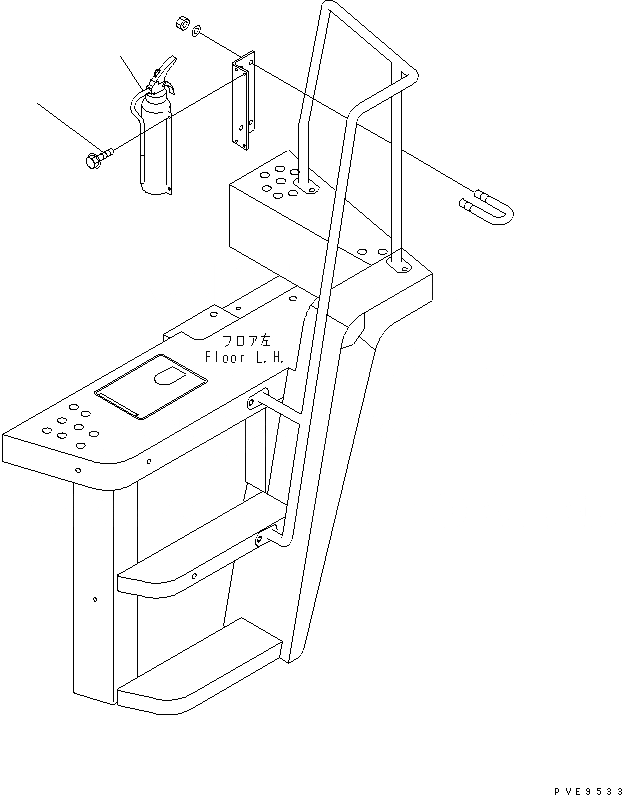 Схема запчастей Komatsu WA300-3CS - FIRE EXTIGUISHER АКСЕССУАРЫ И ИНСТРУМЕНТ