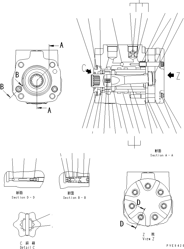 Схема запчастей Komatsu WA300L-3 - КЛАПАН РУЛЕВОГО УПРАВЛЕНИЯ (ВНУТР. ЧАСТИ) ГИДРАВЛИКА