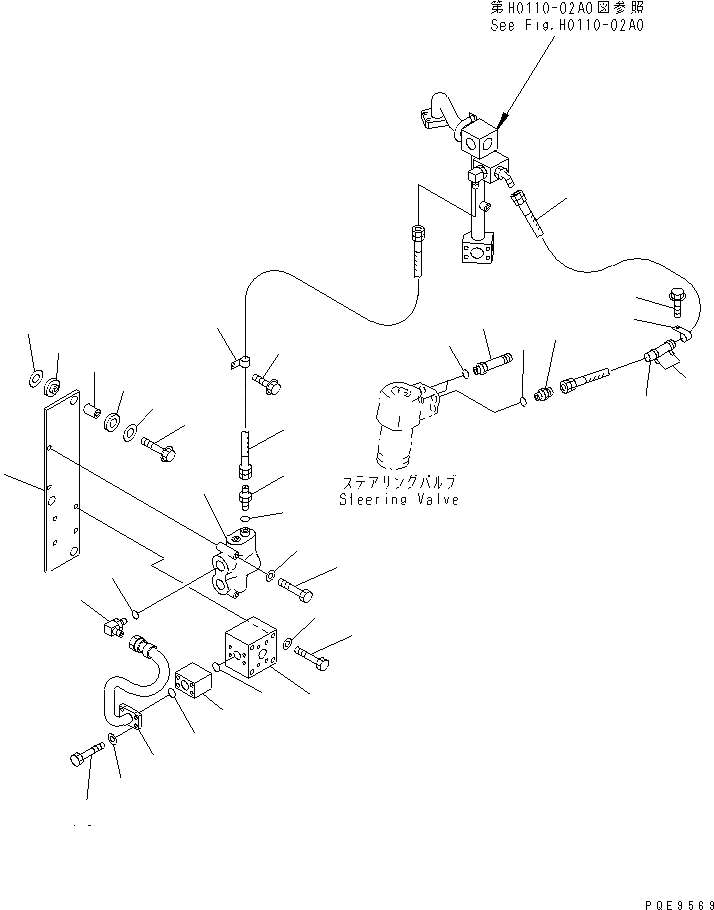 Схема запчастей Komatsu WA300L-3 - КЛАПАН РУЛЕВОГО УПРАВЛЕНИЯ (ТРУБЫ И ПРИОРИТЕТН. КЛАПАН ЭЛЕМЕНТЫ КРЕПЛЕНИЯ) ГИДРАВЛИКА