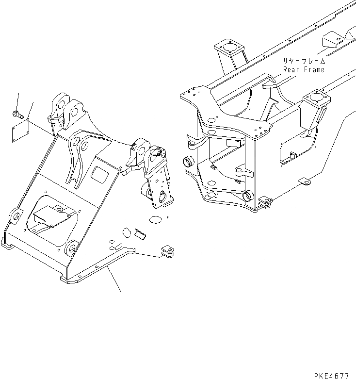 Схема запчастей Komatsu WA300L-3 - ПЕРЕДН. РАМА ОСНОВНАЯ РАМА И ЕЕ ЧАСТИ