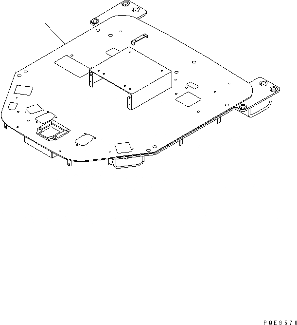 Схема запчастей Komatsu WA300L-3 - ПОЛ (ОСНОВН. КОНСТРУКЦИЯ) КАБИНА ОПЕРАТОРА И СИСТЕМА УПРАВЛЕНИЯ