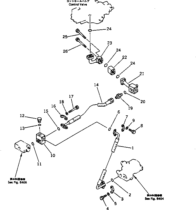 Схема запчастей Komatsu WA320-1 - ГИДРОЛИНИЯ ЭКСТРЕННОГО УПРАВЛЕНИЯ (КЛАПАН - КЛАПАН) (ABE СПЕЦ-Я.)(№-) СПЕЦ. APPLICATION ЧАСТИ