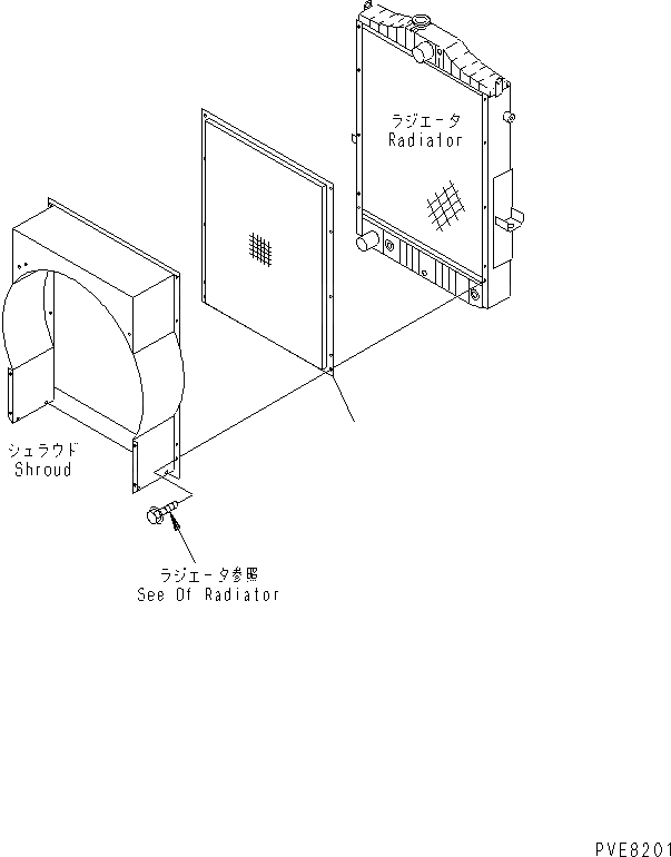 Схема запчастей Komatsu WA320-3 - РАДИАТОР (СЕРДЦЕВИНА ПРОТЕКТОР) (С DUST И DIRT ЗАЩИТА) (ДЛЯ КОНДИЦ.) СИСТЕМА ОХЛАЖДЕНИЯ