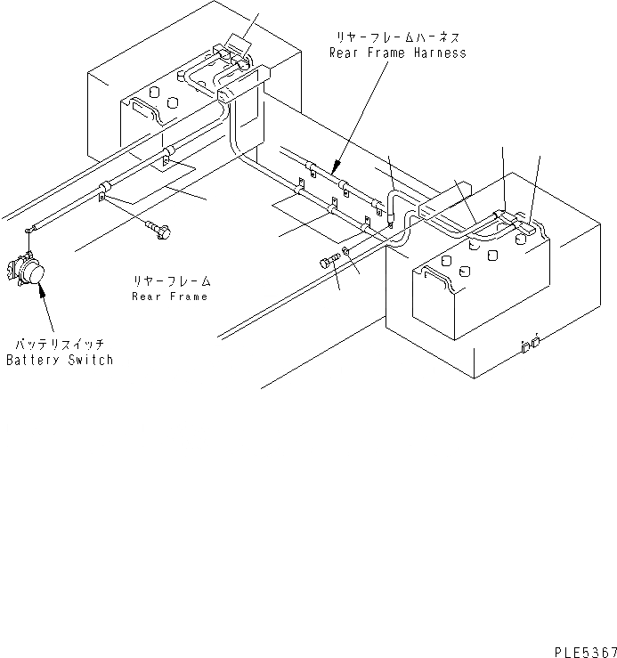 Схема запчастей Komatsu WA320-3 - АККУМУЛЯТОР (ЛИНИЯ АККУМУЛЯТОРА) ЭЛЕКТРИКА