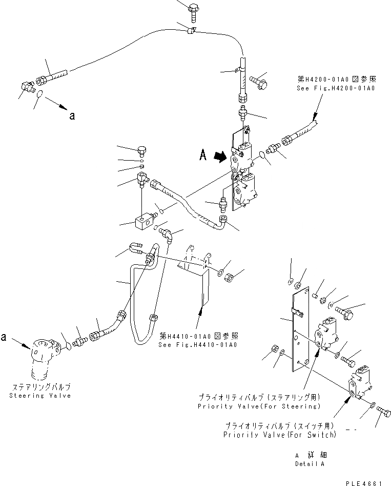 Схема запчастей Komatsu WA320-3 - КЛАПАН РУЛЕВОГО УПРАВЛЕНИЯ (ПРИОРИТЕТН. КЛАПАН - ЛИНИЯ КЛАПАНА РУЛ. УПР-Я) ГИДРАВЛИКА
