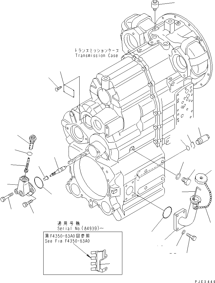 Схема запчастей Komatsu WA320-3 - ТРАНСМИССИЯ (АКСЕССУАРЫ) ТРАНСМИССИЯ