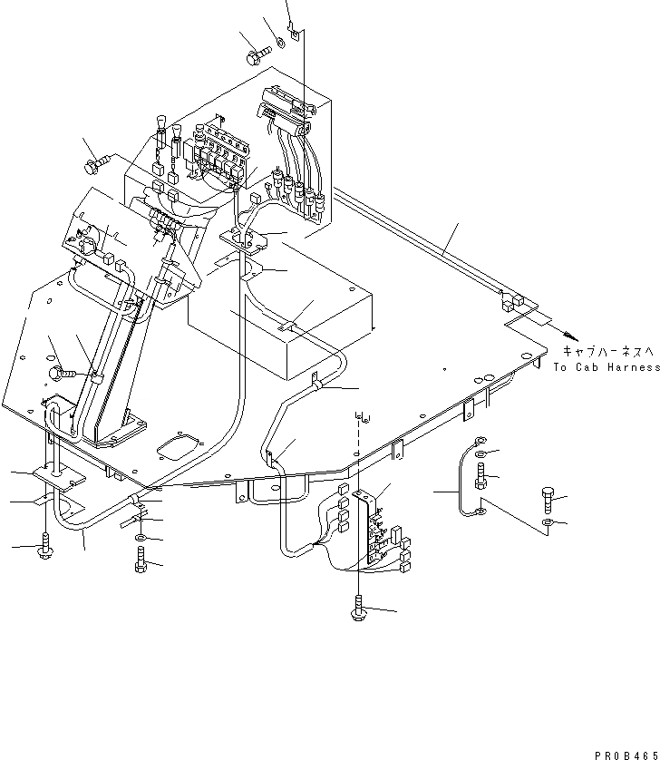 Схема запчастей Komatsu WA320-3 - ПОЛ Э/ПРОВОДКА (С КОНДИЦИОНЕРОМ) КАБИНА ОПЕРАТОРА И СИСТЕМА УПРАВЛЕНИЯ