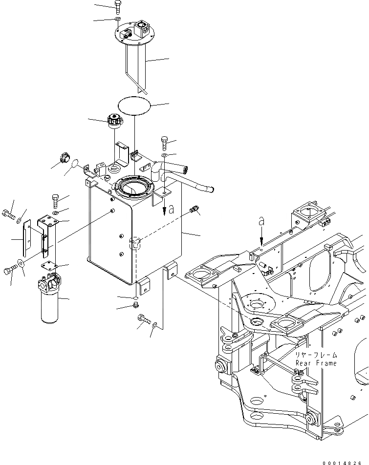 Схема запчастей Komatsu WA320-5 - ГИДР. БАК. (МОРОЗОУСТОЙЧИВ. СПЕЦ-Я) ГИДРАВЛИКА