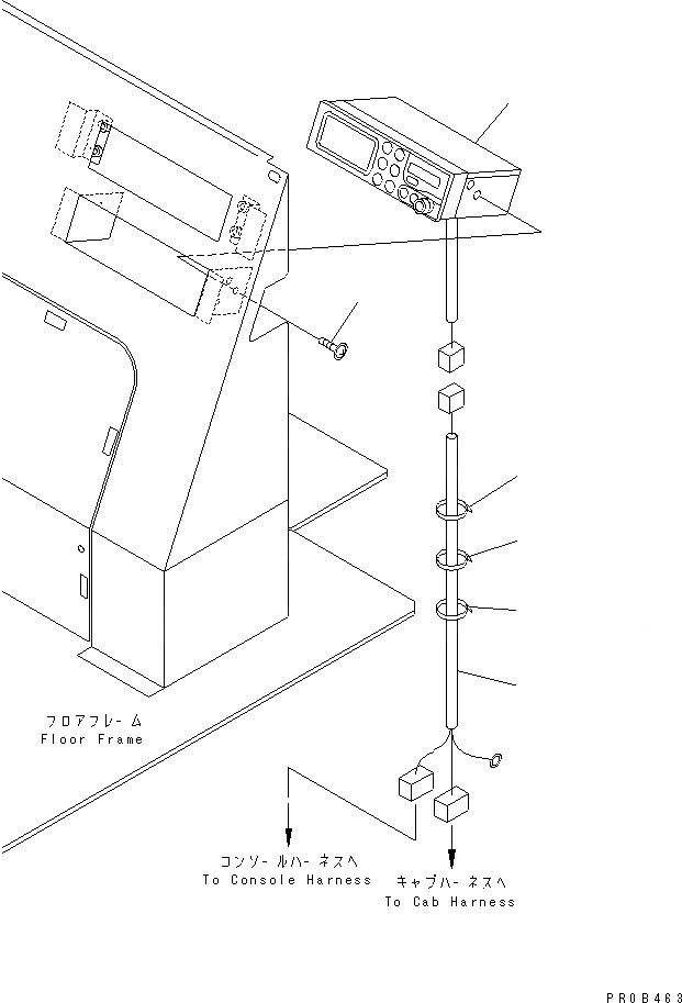 Схема запчастей Komatsu WA320-3CS - РАДИО (С КАБИНОЙ) КАБИНА ОПЕРАТОРА И СИСТЕМА УПРАВЛЕНИЯ