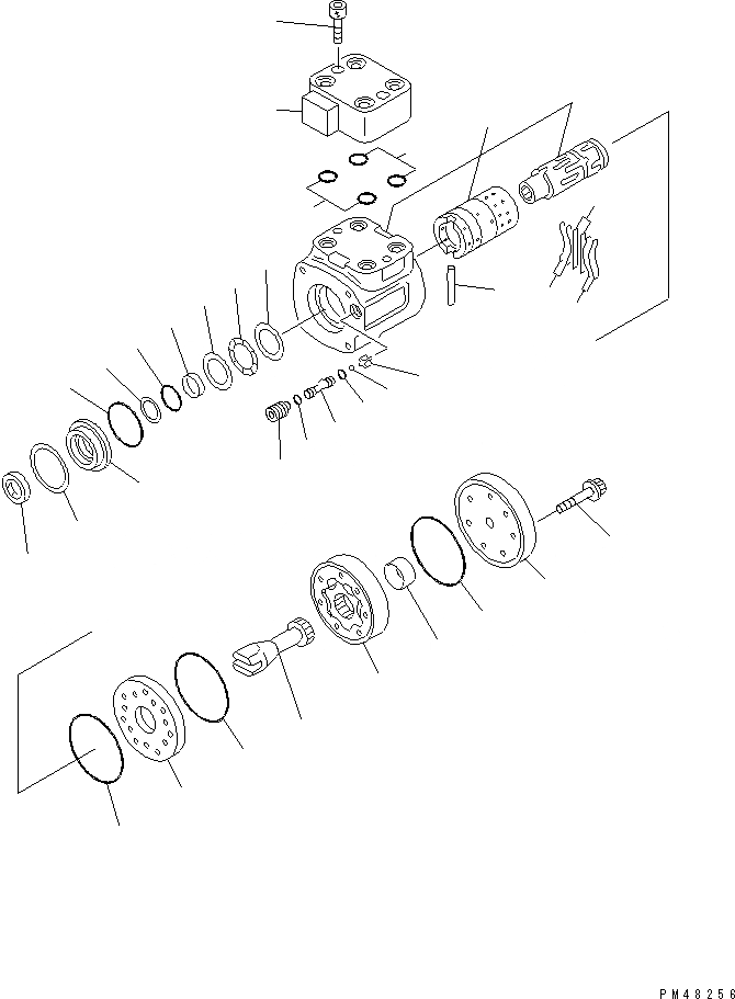 Схема запчастей Komatsu WA320-3 - КЛАПАН РУЛЕВОГО УПРАВЛЕНИЯ(№-) РУЛЕВ. УПРАВЛЕНИЕ И СИСТЕМА УПРАВЛЕНИЯ