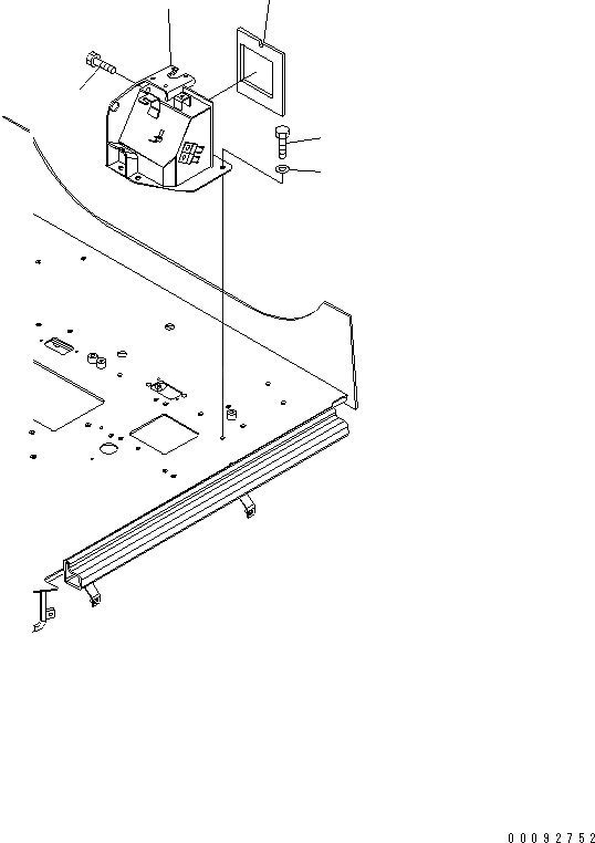 Схема запчастей Komatsu WA320-5 - ПОЛ (КОНСОЛЬН. БЛОК) (ЛЕВ.) (БЕЗ КОНДИЦ. ВОЗДУХА) КАБИНА ОПЕРАТОРА И СИСТЕМА УПРАВЛЕНИЯ